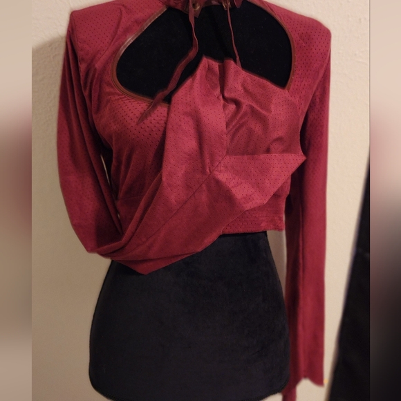 TOXIC VISION Inferno Crop Top Size Large - Picture 6 of 7